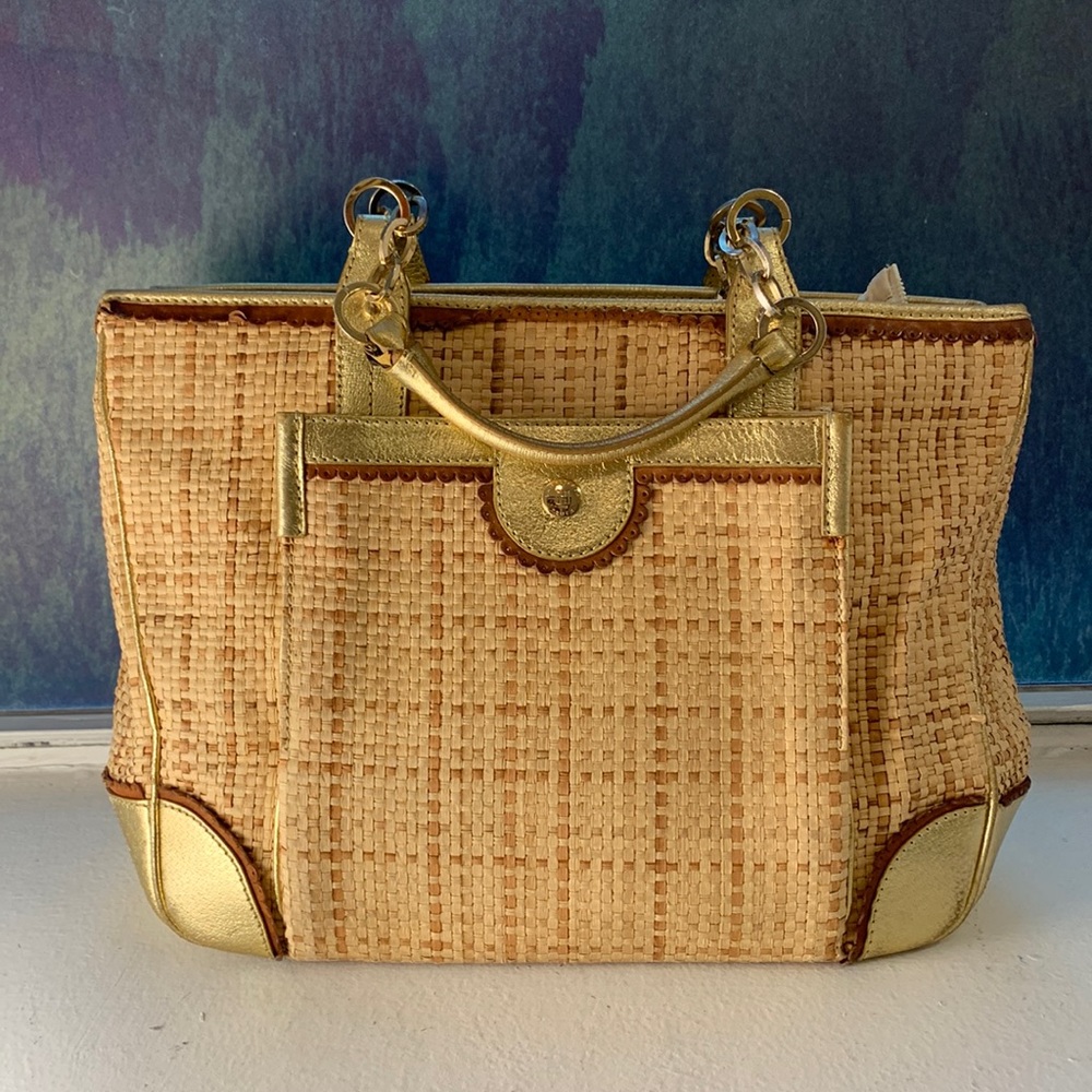 Lamberstson truex straw tote